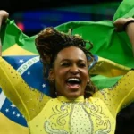 Rebeca Andrade faz melhor nota do mundo no salto em 2026
